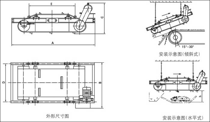 　　電磁除鐵器RCDD-12,濰坊遠力磁電熱點,電磁除鐵器產品效果認證質量好遠力磁電竭誠為您服務為您做到!節能環保行業領先.電磁除鐵器RCDD-12為您私人定制性價比高生產方案. 　一.電磁除鐵器rcdd-12設計特點：   　　自卸式永磁除鐵器是由高性能永磁磁芯.棄鐵皮帶.減速電機.框架.滾筒等部分組成,可與各種輸送機配套使用.  　　二.電磁除鐵器rcdd-12技術特點：   　　1.高性能釹鐵硼做磁源,磁性強,不易退磁.  　　2.兩邊滾筒為腰鼓形結構,具備自動糾偏功能,密封性極好,所以能很好的適應各種惡劣環境.  　　3.控制部分可以皮帶機連鎖,可實現就地手動控制和集中控制兩種方式.  　　4.無勵磁線圈,省電節能.  　　5.不需要整流控制裝置,可靠性高.  　　6.不存在溫升問題,磁場強度也就不存在“冷態”“熱態”之分,磁場恒定.  　　7.斷電時,吸在除鐵器上的鐵件不會掉回到輸送物料上.  　　8.不存在絕緣和耐壓問題.配上防爆電機驅動的棄鐵輸送帶即可成為防爆除塵器.但是,永磁除鐵器的磁場強度會發生衰減,選用時應注意調查落實.